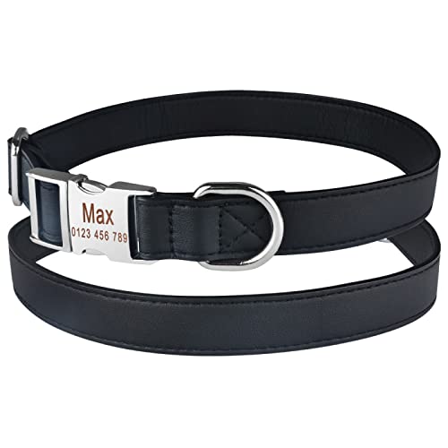 Hundehalsbänder Für Kleine,Mittelgroße Und Große Hunde,Verstellbares Nylon-Hundehalsband,Personalisiertes Haustier-Welpen-ID-Tag,J,M von VEKETE