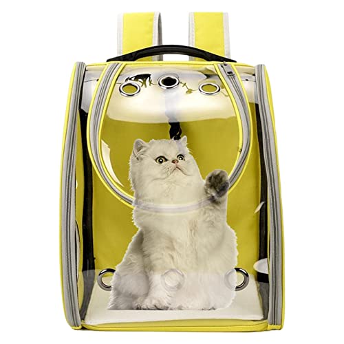 Katzentasche – Katzenrucksack für kleine Hunde und Katzen – Raumkapseln Katzen und Welpen, transparente Taschen für Reisen, Wandern, Spazierengehen und den Außenbereich, kleiner von VENTDOUCE