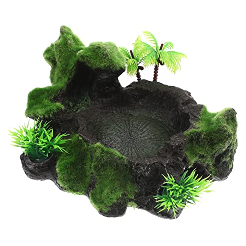 VERDANVERSE Dekorative Reptilien Wasserschale aus Harz Sicherheitsgebrauch für Terrarien als Futter und Wassernapf für Schildkröten und Eidechsen rutschfest und Natürliche VERDANVERSE Dekorative Reptilien Wasserschale aus Harz Sicherheitsgebrauch für Terrarien als Futter und Wassernapf für Schildkröten und Eidechsen rutschfest und Natürliche von VERDANVERSE