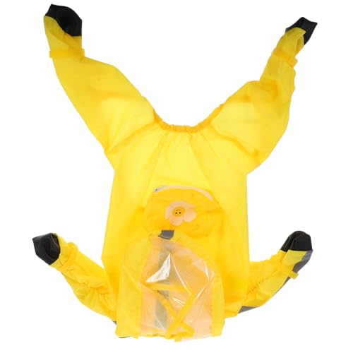 VERDANVERSE Hund Regenmantel Regenjacken Für Hunde Dackel Züchten Regnerisch Hundemäntel Welpe Windhund Regnen Poncho Hetzen Regenjacke Hund Haustier Wimperntusche Yellow Polyester-TAFT von VERDANVERSE