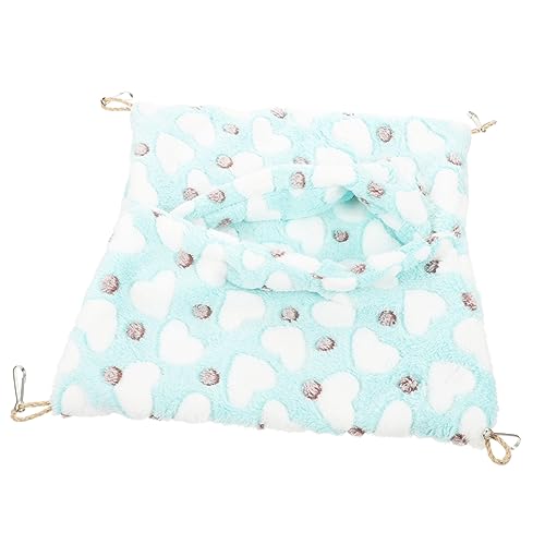 VERDANVERSE Kuschelhängematte für Hamster und Meerschweinchen Bequemes Atmungsaktives Design Grünem Herzmuster als Versteckkissen für Kleine Nager VERDANVERSE Kuschelhängematte für Hamster und Meerschweinchen Bequemes Atmungsaktives Design Grünem Herzmuster als Versteckkissen für Kleine Nager von VERDANVERSE