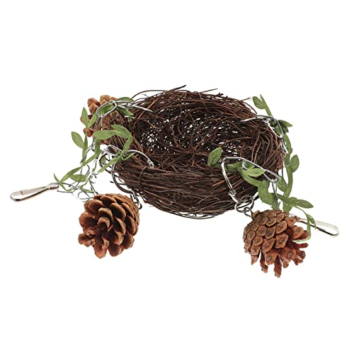 VERDANVERSE Natürlicher Rattan Vogel Nest für Papageien Kleines Mittleres und Großes Nest für Vogelkäfige für Haustiervögel und Kauen Fördert Bewegung und Koordination VERDANVERSE Natürlicher Rattan Vogel Nest für Papageien Kleines Mittleres und Großes Nest für Vogelkäfige für Haustiervögel und Kauen Fördert Bewegung und Koordination von VERDANVERSE