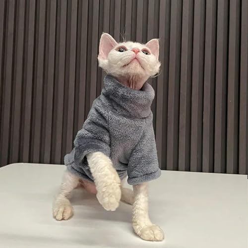 Katzenmantel Winter Warm Haarlose Katze Kleidung Weiche Pullover Shirt für Katze Chihuahua Haustier Kleidung von VERIMP