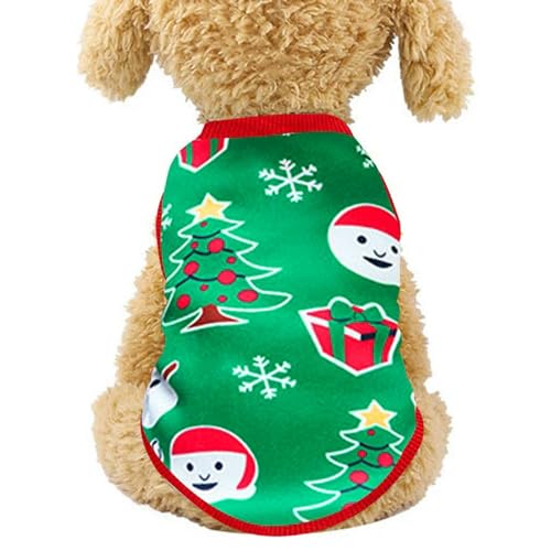 Niedliche Weihnachtskleidung für kleine Hunde und Katzen, Weste, Hemd, Welpen-Hundekostüm, Outfit, Hundegeschenk, Haustier, weiche Kleidung von VERIMP