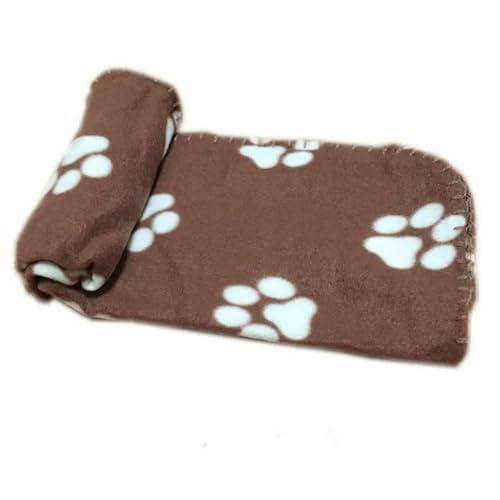 VERIMP Bezug Handtuch Schöne Haustier Hunde Katzen Bett Matte Decke Weiche Winter Warm Fleece Pfotenabdruck Design Haustier Welpen Bett Sofa Produkt von VERIMP