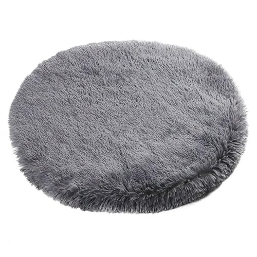 VERIMP Rundes Hundebett Matte Haustier Schlafen Bett Weich Flauschig Lange Plüsch Warme Haustiere Kissen Für Kleine Mittlere Große Hunde Katze Schlafdecke Pad von VERIMP