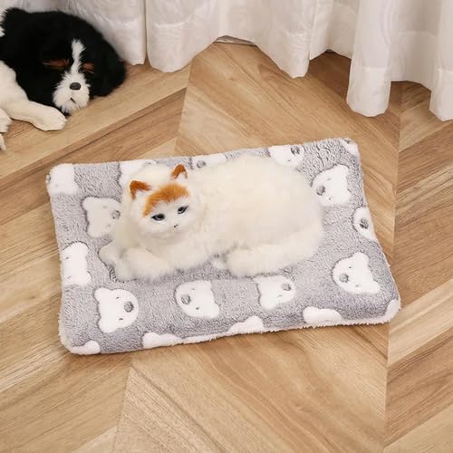 VERIMP Weiche Flanell Haustier Decke Pad Verdickte Haustier Fleece Bett Matte für Katze Sofa Kissen Halten Warm Katzen Schlafen Abdeckung Home Teppich von VERIMP