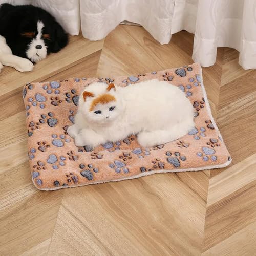 VERIMP Weiche Flanell Haustier Decke Pad Verdickte Haustier Fleece Bett Matte für Katze Sofa Kissen Halten Warm Katzen Schlafen Abdeckung Home Teppich von VERIMP