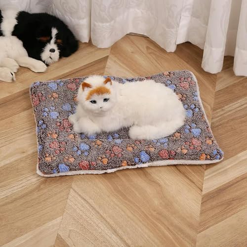 VERIMP Weiche Flanell Haustier Decke Pad Verdickte Haustier Fleece Bett Matte für Katze Sofa Kissen Halten Warm Katzen Schlafen Abdeckung Home Teppich von VERIMP