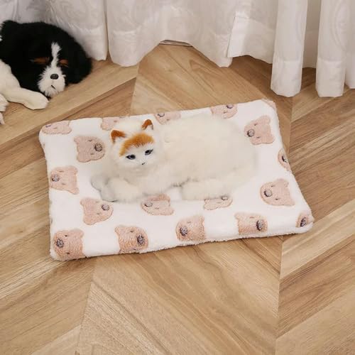 VERIMP Weiche Flanell Haustier Decke Pad Verdickte Haustier Fleece Bett Matte für Katze Sofa Kissen Halten Warm Katzen Schlafen Abdeckung Home Teppich von VERIMP