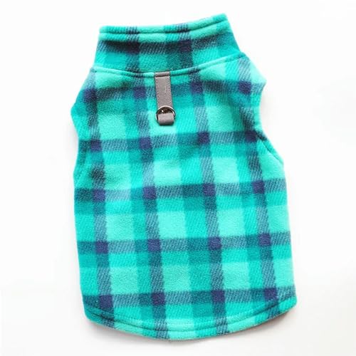 Vintage Plaid Warme Fleece Haustier Hund Kleidung Herbst Winter Verdickte Weste Mantel Kleine Mittlere Hunde Warme Kostüm Traktion von VERIMP