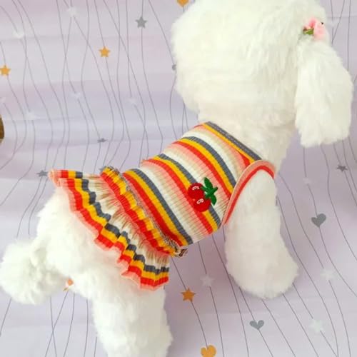 Welpensommerkleidung für kleine Hunde, kurzer Rock, einteiliges Kostüm von VERIMP