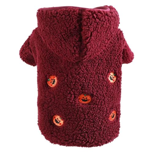 Winter Hund Katze Mantel Winter Fleece Haustier Kleidung Kapuzenmantel Daunenjacke Welpen Haustier Kleidung für Hunde von VERIMP