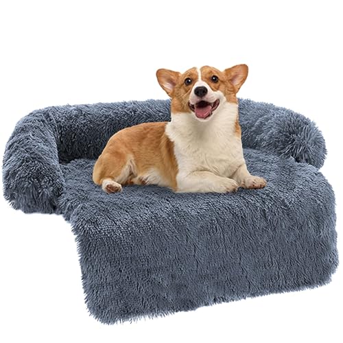 VERTUPET Couchkissen für Hunde und Katzen, 105x105cm Plüsch Hundematte Grosse Hundesofa Hundekissen Waschbar, Wasserfeste und Rutschfester Hundematte mit Reißverschluss für kleine Hunde von VERTUPET