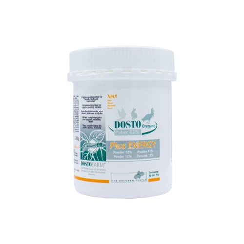 VET SCHROEDER + TOLLISAN – Dosto-Oregano Pulver 12% + Plus Energy: Höhere Wirkstoffkonzentrationen, Ätherische Öle & Neues Aroma für Gesunde Atemwege & Darm - Brieftauben – Oregano – 200 g von VET SCHROEDER + TOLLISAN