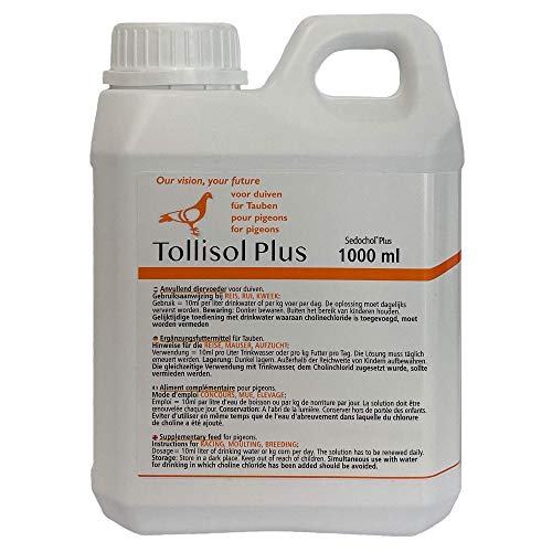 VET SCHROEDER + TOLLISAN – Tollisol Plus: Optimale Unterstützung für sportliche Leistungen bei Brieftauben – 1000ml von VET SCHROEDER + TOLLISAN