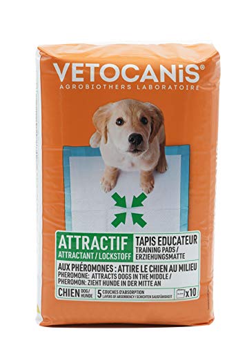 Vetocanis 10 Stück Saugfähige Trainingsmatte für Hunde und Katzen 55 x 55 cm von VETOCANIS