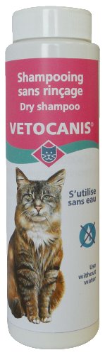 Vetocanis|Katzenshampoo|Trockenshampoo in Pulverform|Reinigt überschüssiges Sebum und Schmutz |Mit Talkum|Katzen Fellpflege|Unter Tierärztlicher Kontrolle Formuliert | Hergestellt in Frankreich | 150g von VETOCANIS