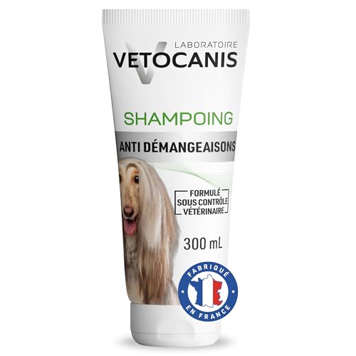 Vetocanis Shampoo Anti Juckreiz für Hunde 300 ml – Lot de 2 von VETOCANIS