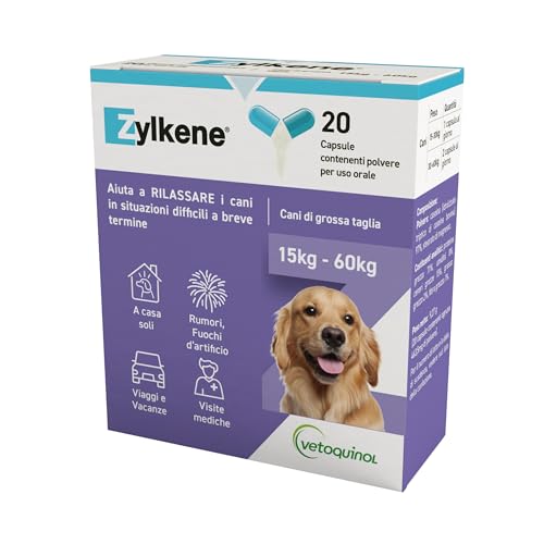 Vetoquinol Zylkene Hunde Nahrungsergänzungsmittel 20 Kapseln 450mg von VETOQUINOL ITALIA Srl