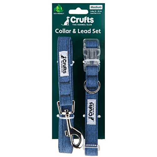 VFM/Crufts - Large Blue Eco Set Collar & Lead for Dogs von VFM e-Store