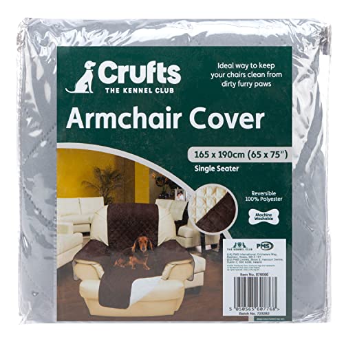 VFM/Crufts- Pets Armchair Cover, Brown and Beige, 165 x 190cm von VFM e-Store