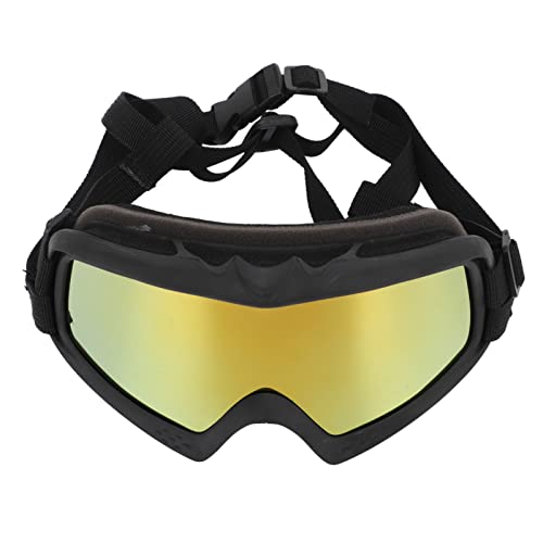 Hundebrille Brille, Winddicht, Hundebrille, UV-Schutz, Hundesonnenbrille, PC-Gläser, Leicht, Verstellbarer Riemen, UV-Schutz, Große Hundesonnenbrille, Haustierbrille für Reisen von VGEBY