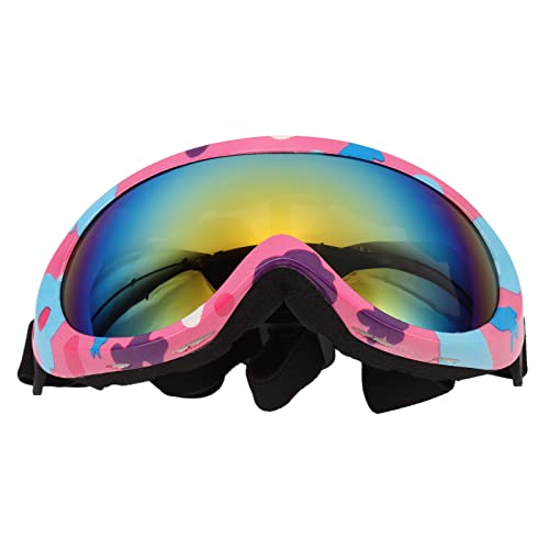 Hundebrillen, Hundebrillen, Hundesonnenbrillen, Hundebrillen, Haustierbrillen, UV-Schutz, Winddicht, Hundebrillen für Hunde, Augenschutz, Sonnenbrille mit Roten Gläsern (Rosa von VGEBY