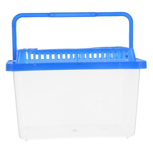 Aquarium für Haustiere Tragbarer Tank mit Deckel für Fische Schildkröten und Reptilien aus Robustem Kunststoff Transparente Transportbox für Einfache Beobachtung Aquarium für Haustiere Tragbarer Tank mit Deckel für Fische Schildkröten und Reptilien aus Robustem Kunststoff Transparente Transportbox für Einfache Beobachtung von VICASKY