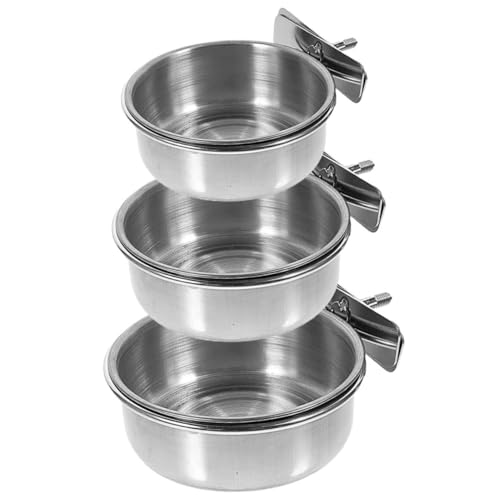 VICASKY 3 Stück Vogel Futter und Wassernapf Teiliges Parrot Cage Hanging Cups mit Einfachem Schraubsystem Vielseitig für Papageien Wellensittiche Kaninchen und Kleintiere Geeignet VICASKY 3 Stück Vogel Futter und Wassernapf Teiliges Parrot Cage Hanging Cups mit Einfachem Schraubsystem Vielseitig für Papageien Wellensittiche Kaninchen und Kleintiere Geeignet von VICASKY