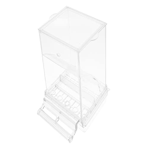 VICASKY Automatischer Vogelfutterspender für Papageien Transparenter Futterautomat für Vogelkäfige Sicht Langlebig für Wellensittiche und Nymphensittiche VICASKY Automatischer Vogelfutterspender für Papageien Transparenter Futterautomat für Vogelkäfige Sicht Langlebig für Wellensittiche und Nymphensittiche von VICASKY