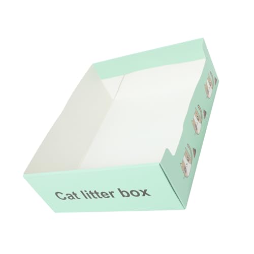 VICASKY Faltbare Katzentoilette aus Einweg Katzentoilette für Kleine Haustiere Halbgeschlossen für Innen und Außenbereiche Einfache Entsorgung VICASKY Faltbare Katzentoilette aus Einweg Katzentoilette für Kleine Haustiere Halbgeschlossen für Innen und Außenbereiche Einfache Entsorgung von VICASKY