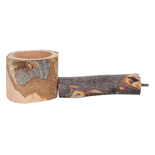 VICASKY Holz Papageienstand mit Futternapf Langlebiger Bissfester Vogelsitzstange für Kleine Papageien und Wellensittiche Futter und Spielregal zur Beschäftigung Aktivität VICASKY Holz Papageienstand mit Futternapf Langlebiger Bissfester Vogelsitzstange für Kleine Papageien und Wellensittiche Futter und Spielregal zur Beschäftigung Aktivität von VICASKY