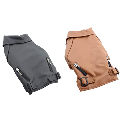 VICASKY Hundemantel aus PU für Winter Winddichte Hundejacke mit Reißverschluss Warmes Hundevest für S Schwarz Hundebekleidung für Haustiere VICASKY Hundemantel aus PU für Winter Winddichte Hundejacke mit Reißverschluss Warmes Hundevest für S Schwarz Hundebekleidung für Haustiere von VICASKY