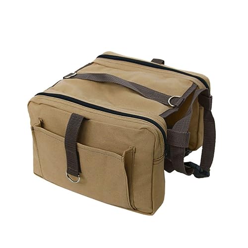 VICASKY Hundepackung aus Robustem Canvas Verstellbarer Rucksack für Hunde für Reisen Camping und Wandern mit Seitentaschen für Snacks und Zubehör Khaki VICASKY Hundepackung aus Robustem Canvas Verstellbarer Rucksack für Hunde für Reisen Camping und Wandern mit Seitentaschen für Snacks und Zubehör Khaki von VICASKY