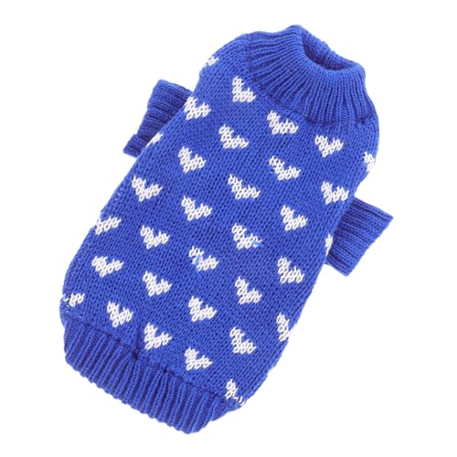 VICASKY Hundepullover Herzmuster für Kleine Hunde Bequemer Winterpulli für Valentinstag Modisches Design für Süße Welpen Geeignet für Täglichen Gebrauch VICASKY Hundepullover Herzmuster für Kleine Hunde Bequemer Winterpulli für Valentinstag Modisches Design für Süße Welpen Geeignet für Täglichen Gebrauch von VICASKY