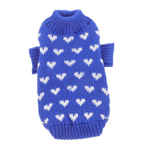 VICASKY Hundepullover Xs Strickpullover für Kleine Hunde mit Herzmuster Süßes und Modisches Design für Alltag Partys und Fotoshootings aus Weichem Acrylmaterial Warm und Strapazierfähig VICASKY Hundepullover Xs Strickpullover für Kleine Hunde mit Herzmuster Süßes und Modisches Design für Alltag Partys und Fotoshootings aus Weichem Acrylmaterial Warm und Strapazierfähig von VICASKY