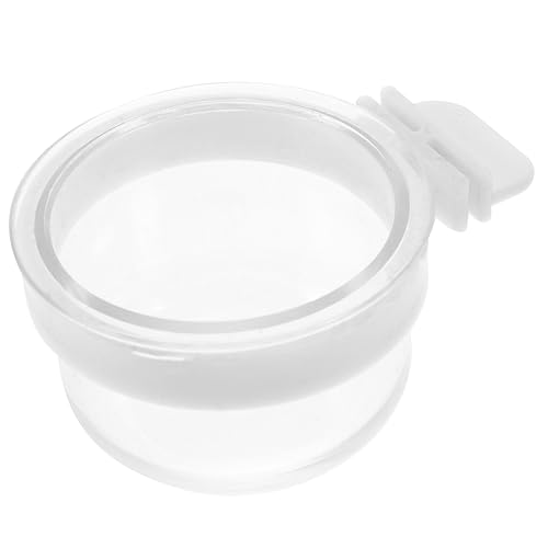 VICASKY Papageienfutter und Wasserversorgungsschale aus Kunststoff Abnehmbarer Transparenter Behälter für Fütterung von Vögeln Wie Papageien Cockatiels und Kanarienvögeln VICASKY Papageienfutter und Wasserversorgungsschale aus Kunststoff Abnehmbarer Transparenter Behälter für Fütterung von Vögeln Wie Papageien Cockatiels und Kanarienvögeln von VICASKY