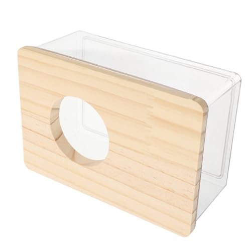VICASKY Transparenter Hamster Sandbad Container Kleintier Badehaus für Hamsterkäfige und Gehege mit Praktischem Design für Komfortables Baden und Beobachtungsspiel für Kleine Haustiere VICASKY Transparenter Hamster Sandbad Container Kleintier Badehaus für Hamsterkäfige und Gehege mit Praktischem Design für Komfortables Baden und Beobachtungsspiel für Kleine Haustiere von VICASKY
