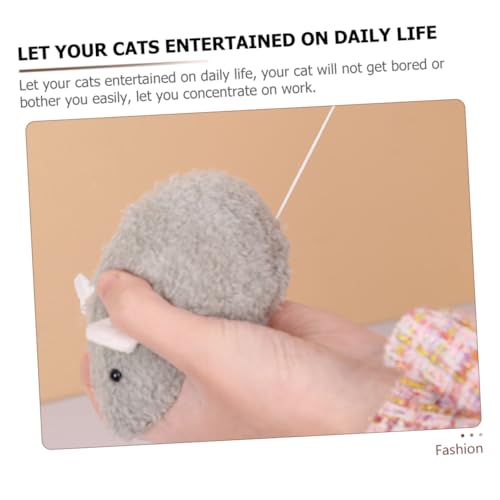 VICASKY Wind Up für Katzen Interaktives Katzenspielzeug mit Realistischem Mäuse Design Windbetriebene Bewegung Fördert Geeignet für Drinnen und Draußen VICASKY Wind Up für Katzen Interaktives Katzenspielzeug mit Realistischem Mäuse Design Windbetriebene Bewegung Fördert Geeignet für Drinnen und Draußen von VICASKY