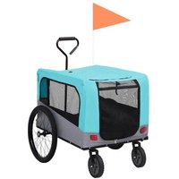 VidaXL 2-in-1 Fahrradanhänger blau von VIDAXL