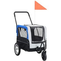 VidaXL 2-in-1 Fahrradanhänger und Buggy für Hunde grau VidaXL 2-in-1 Fahrradanhänger und Buggy für Hunde grau von VIDAXL