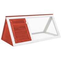 VidaXL Holz Kaninchenstall / Kleintierstall rot VidaXL Holz Kaninchenstall / Kleintierstall rot von VIDAXL