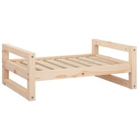 VidaXL Hundebett L (75,5x55,5x28 cm) aus Kiefernholz naturfarben von VIDAXL