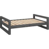 VidaXL Hundebett XL (95,5x65,5x28 cm) aus Kiefernholz grau von VIDAXL