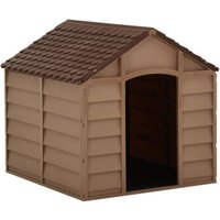 VidaXL Hundehütte Braun PP Hundehaus Hundehöhle Hundebox 71 cm, 71,5 cm, 68 cm von VIDAXL