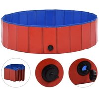 VidaXL Hunde-Pool rot 1,2 m, 30 cm von VIDAXL