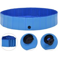 VidaXL Hunde-Pool blau 1,6 m, 30 cm von VIDAXL