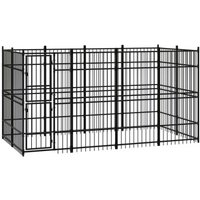 VidaXL Hundezwinger Box Stahl 3,84 m, 1,92 m, 2 m VidaXL Hundezwinger Box Stahl 3,84 m, 1,92 m, 2 m von VIDAXL