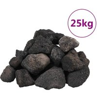 VidaXL Lavagranulat Schwarz 5-8 cm 25 kg von VIDAXL